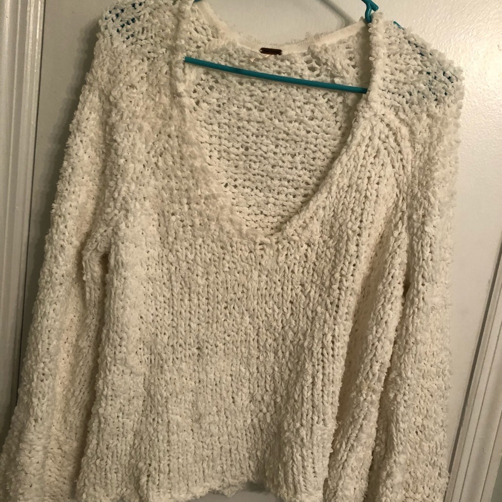 Free people sweater with bell sleeves